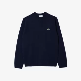 3D strikket kashmir sweater med rund hals