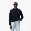 3D strikket kashmir sweater med rund hals