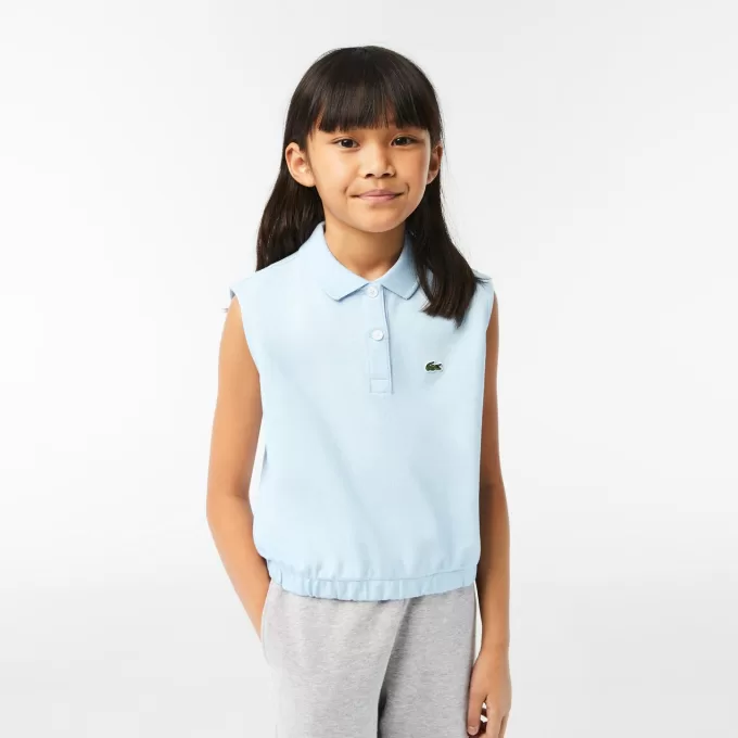 Ærmeløs Stretch Mini Piqué Polo Shirt