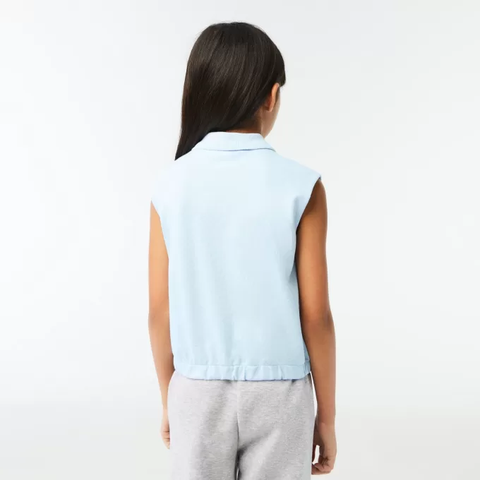 Ærmeløs Stretch Mini Piqué Polo Shirt