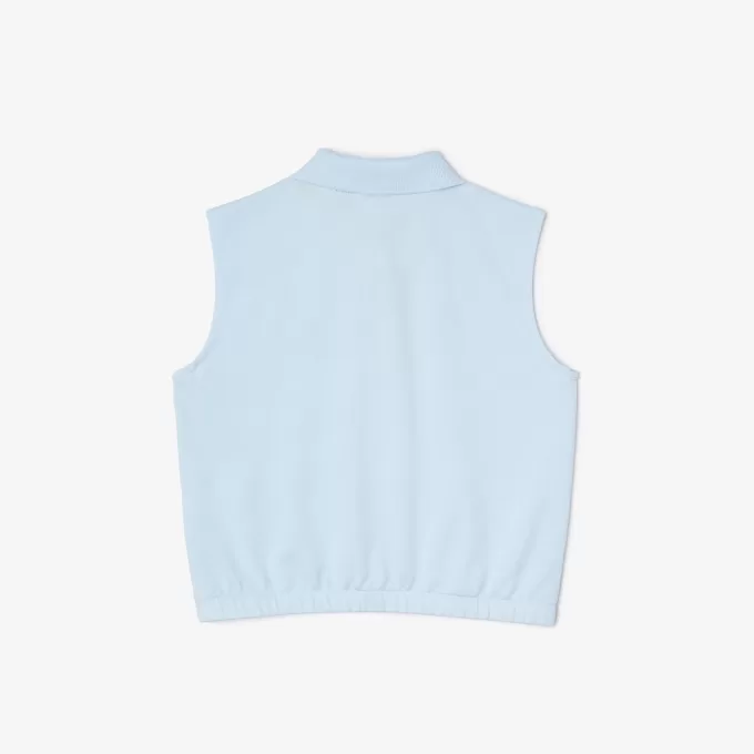 Ærmeløs Stretch Mini Piqué Polo Shirt