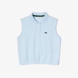 Ærmeløs Stretch Mini Piqué Polo Shirt