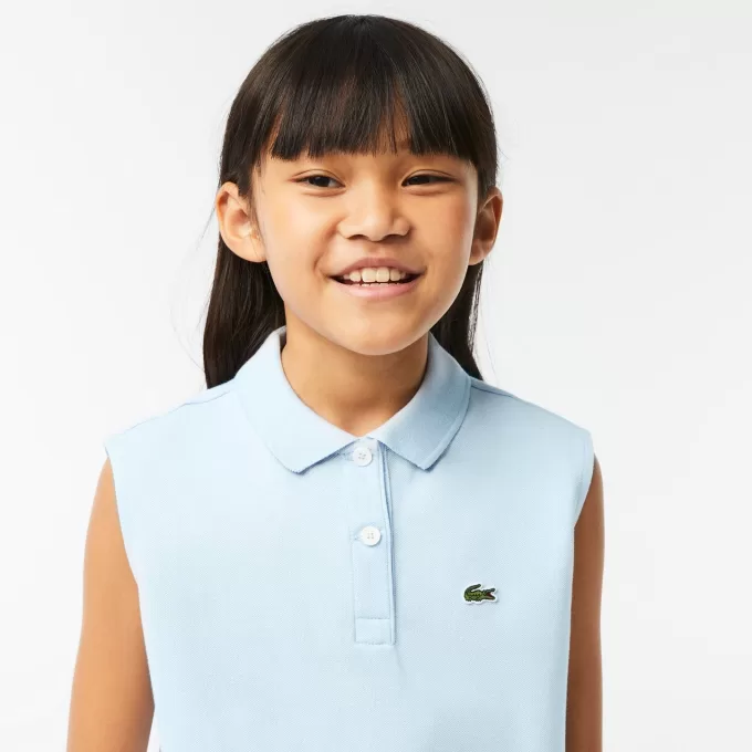 Ærmeløs Stretch Mini Piqué Polo Shirt