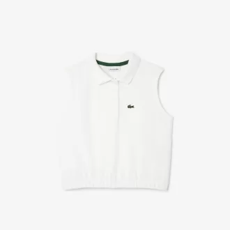 Ærmeløs Stretch Mini Piqué Polo Shirt