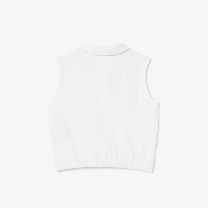 Ærmeløs Stretch Mini Piqué Polo Shirt