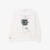 Afslappet pasform Piqué Motiv Sweatshirt