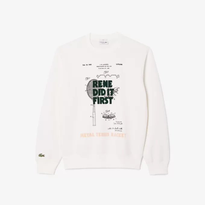 Afslappet pasform Piqué Motiv Sweatshirt