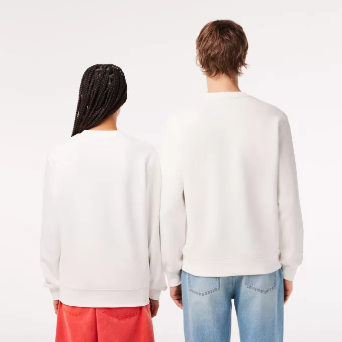 Afslappet pasform Piqué Motiv Sweatshirt