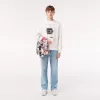 Afslappet pasform Piqué Motiv Sweatshirt