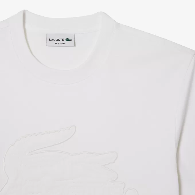 Afslappet pasform Quilted Badge Jersey T-shirt