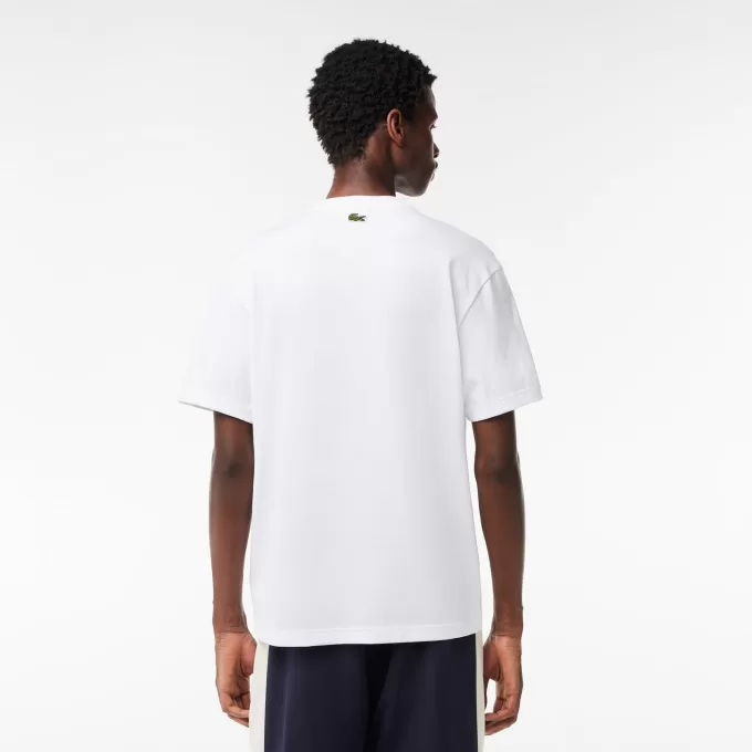 Afslappet pasform Quilted Badge Jersey T-shirt