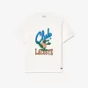 Afslappet pasform T-shirt med signaturtryk