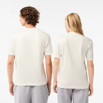 Afslappet pasform T-shirt med signaturtryk