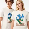 Afslappet pasform T-shirt med signaturtryk