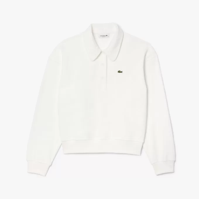 Afslappet pasform Terry Knit Polo Sweatshirt