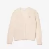 Afslappet pasform V-hals uld cardigan