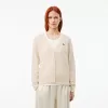 Afslappet pasform V-hals uld cardigan