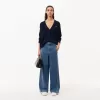 Afslappet pasform V-hals uld cardigan