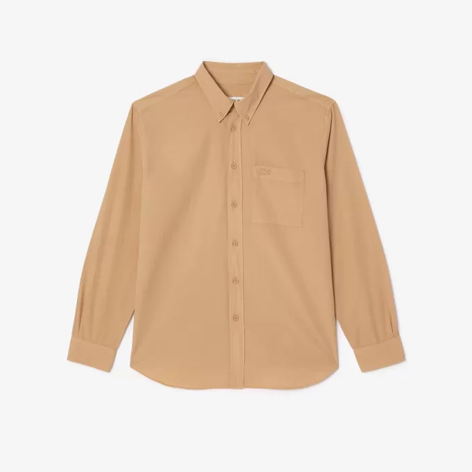 Afslappet pasform Washed Effect Poplin skjorte