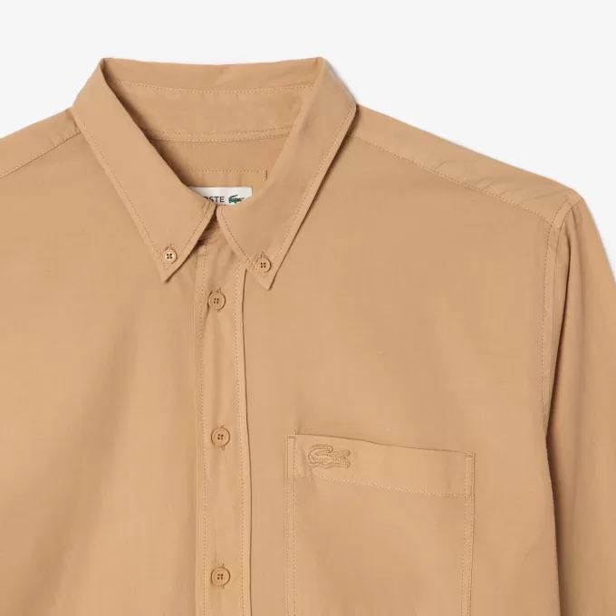 Afslappet pasform Washed Effect Poplin skjorte