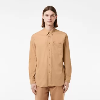 Afslappet pasform Washed Effect Poplin skjorte
