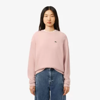 Afslappet pasform carded uld mossøm sweater