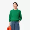 Afslappet pasform carded uld mossøm sweater