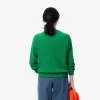 Afslappet pasform carded uld mossøm sweater