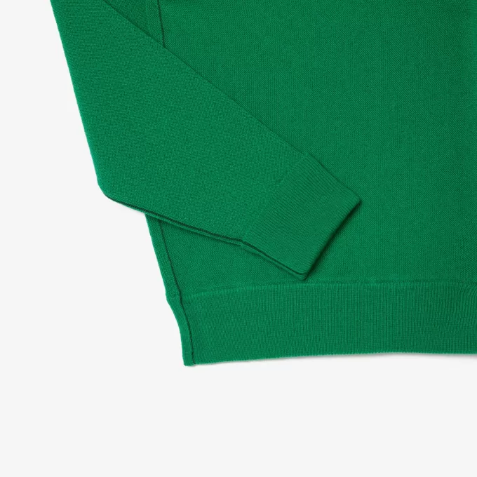 Afslappet pasform carded uld mossøm sweater