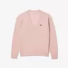 Afslappet pasform carded uld mossøm sweater