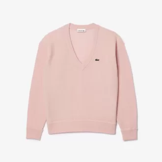 Afslappet pasform carded uld mossøm sweater