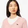 Afslappet pasform carded uld mossøm sweater