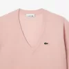 Afslappet pasform carded uld mossøm sweater