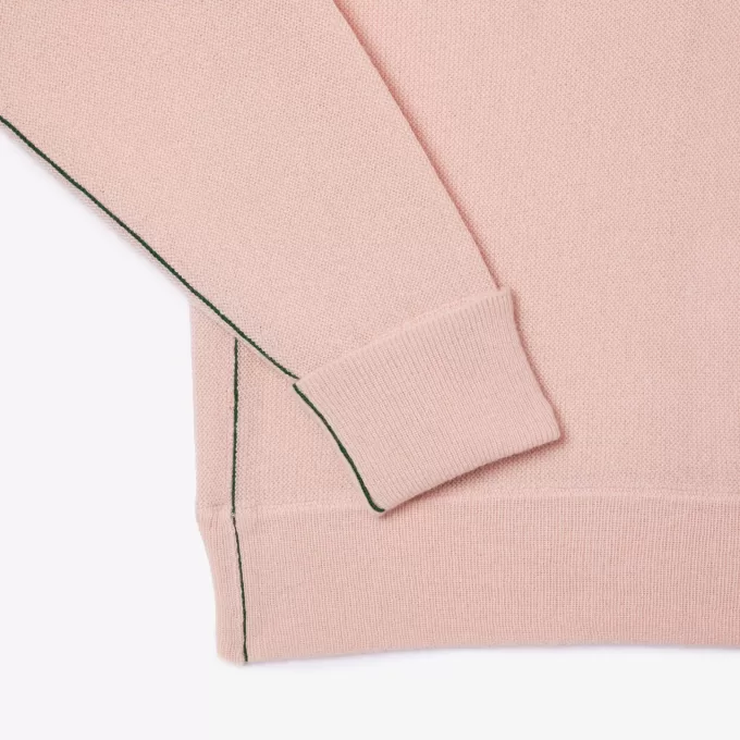 Afslappet pasform carded uld mossøm sweater