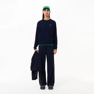 Afslappet pasform carded uld mossøm sweater