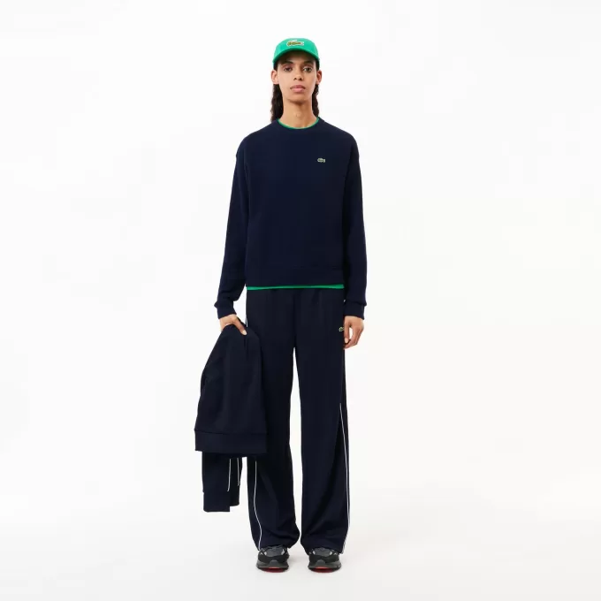Afslappet pasform carded uld mossøm sweater