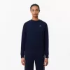 Afslappet pasform fleece sweatshirt med rund hals