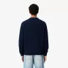 Afslappet pasform kartet uld polo sweater