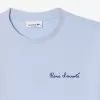 Afslappet pasform mærket bomuld T-shirt
