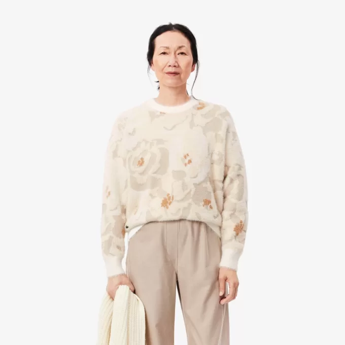 Blomstret Jacquard Intarsia sweater