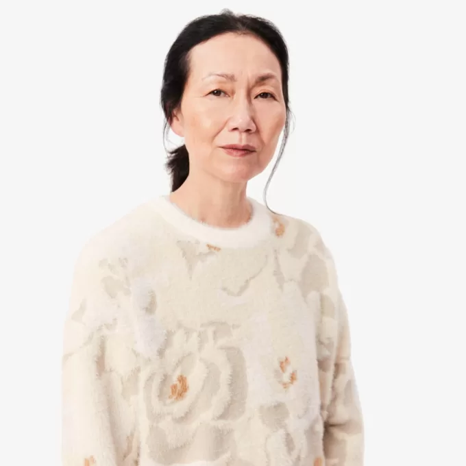 Blomstret Jacquard Intarsia sweater