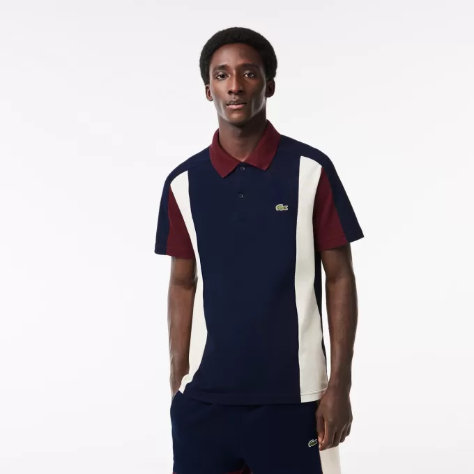 Bomuld Piqué Colourblock poloshirt