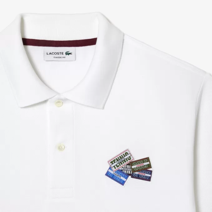 Bomuld Piqué L.12.12 Badge Detail Polo Shirt