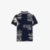 Bomuldspoloshirt med grafisk tryk