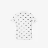 Bomuldspoloshirt med signaturtryk