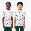 Bomuldspoloshirt med signaturtryk