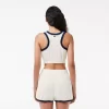 Bralette med broderet logo i frotté i bomuld