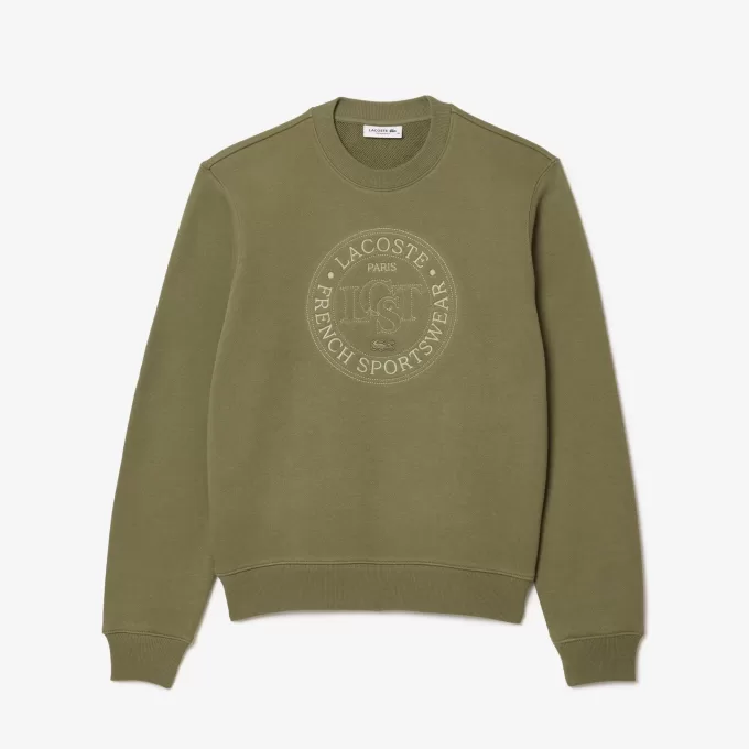 Broderet fleece sweatshirt
