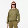 Broderet fleece sweatshirt