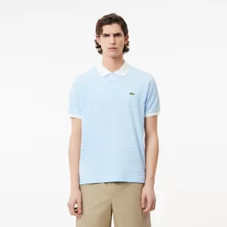 Classic Fit L.12.12 Stribet Petit Piqué Polo Shirt